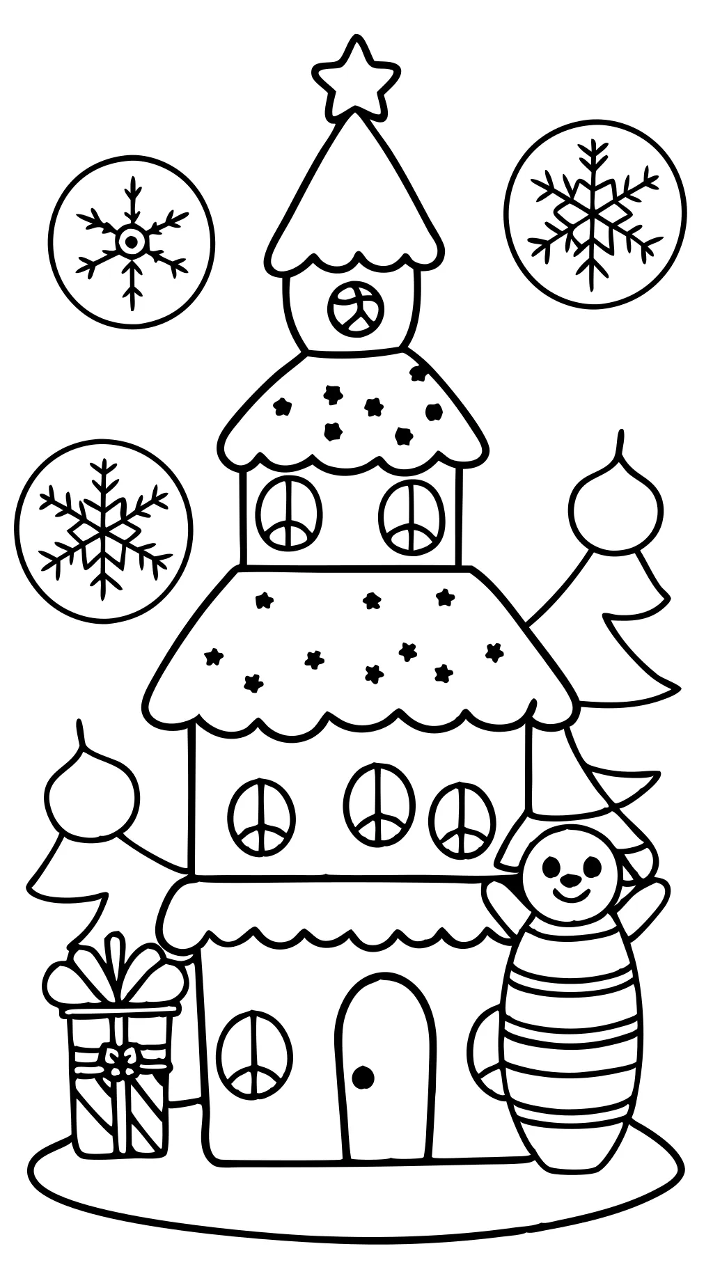 easy printable christmas coloring pages